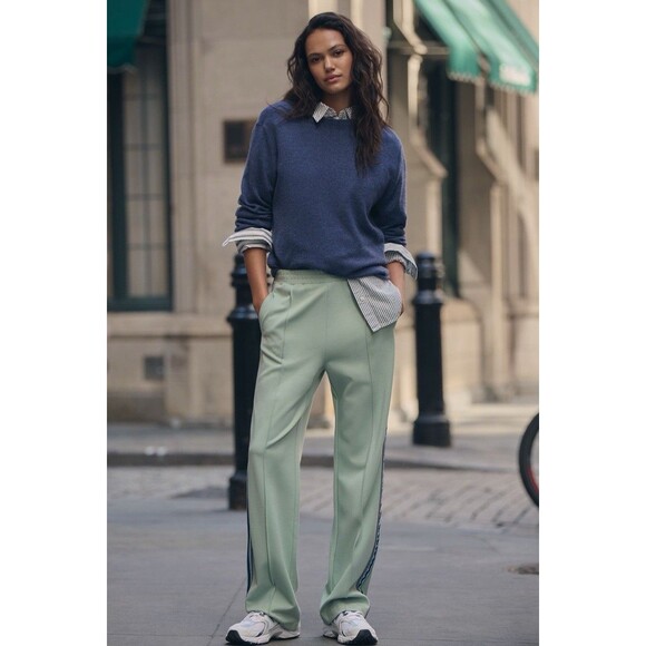 Anthropologie The Upside Track Pants Women Mint Philosophy Pull On Preppy XS NWT - Picture 3 of 15
